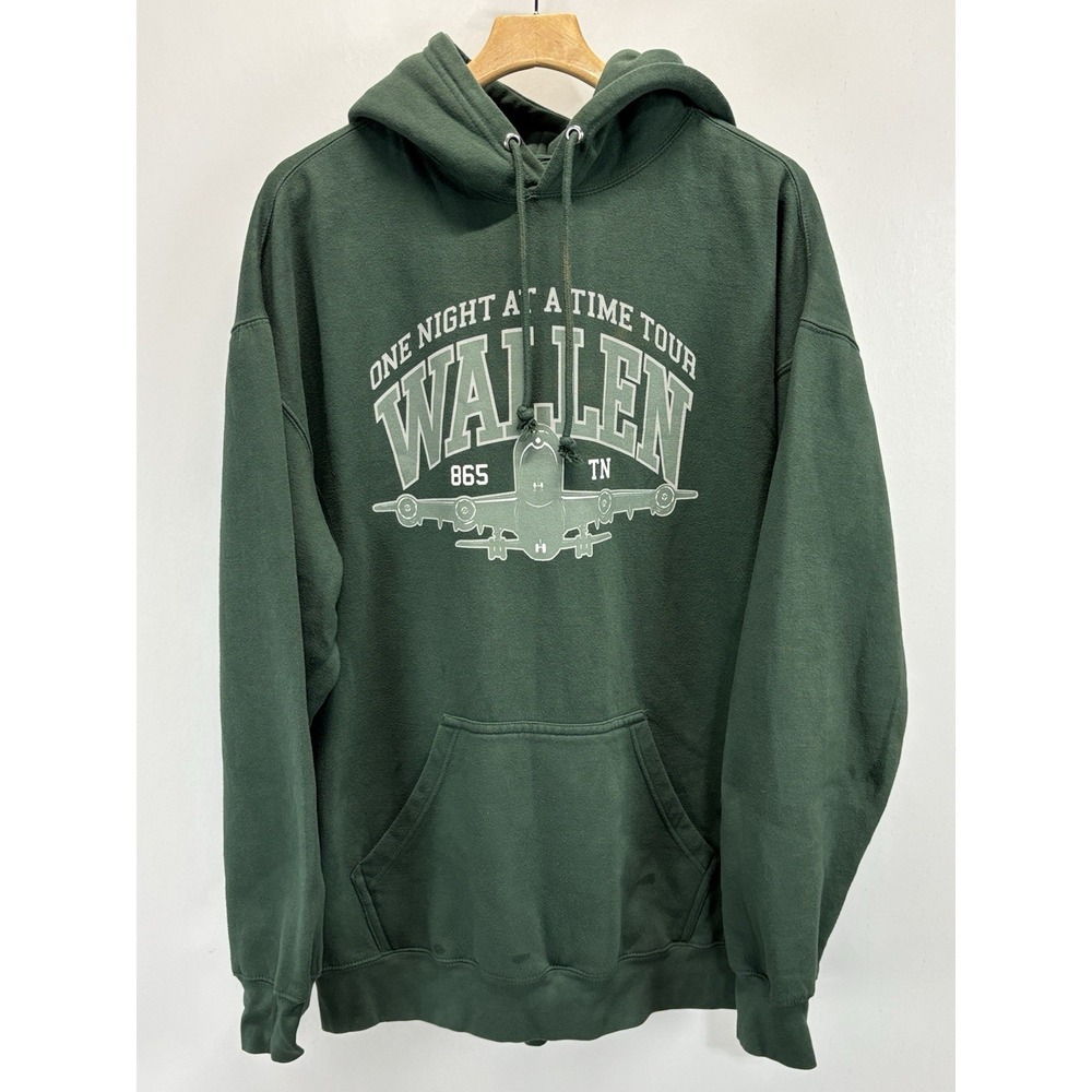 Morgan Wallen One Night At A Time Your Green Hoodie Size 2XL XXL Concert Merch